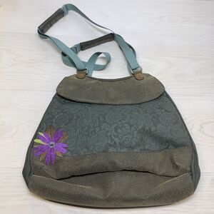 HAIKU Laptop Satchel Tote Purple Flower Shoulder Bag Large Bag Purse‎